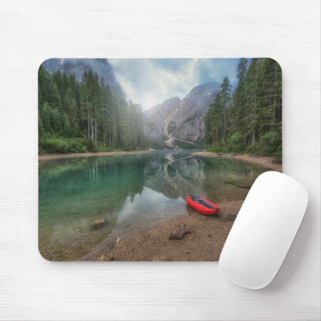 Wasser | Südtiroler See, Italien Mousepad (Mit Mouse)