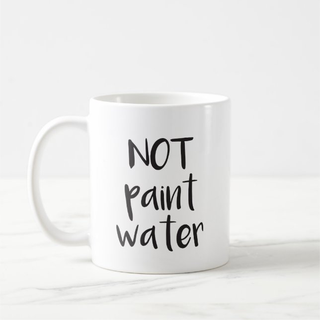 Wasser-Tasse NICHT malen Kaffeetasse (Links)
