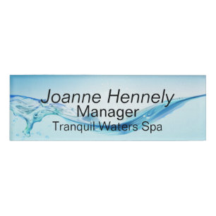 Wasser-Thema-Name-Umbau Namenschild