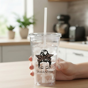 Wasser-Tracker mit Namen Acryltrinkbecher