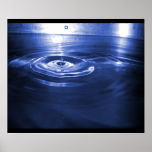 Wasser-Tropfen Poster
