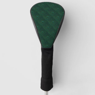 Wasser tropft auf grünem Metall Golf Headcover