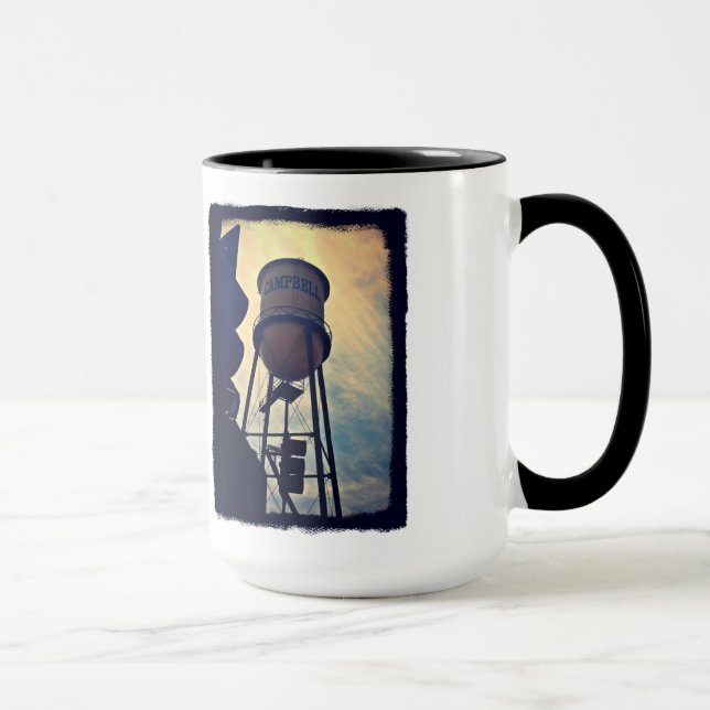 Wasser-Turm-Tasse Campbell CA Tasse (Rechts)