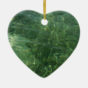 Wasser über dem Foto Gras II (blau und grün) Keramik Ornament