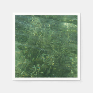 Wasser über dem Foto Gras II (blau und grün) Serviette