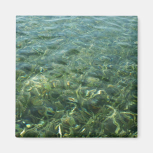 Wasser über Seegras I Karibische Natur Magnet