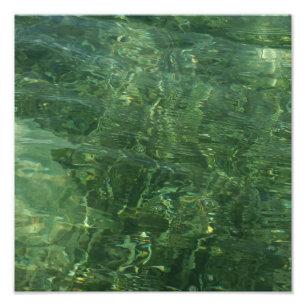 Wasser über Seegras II (Blau und Grün) Foto