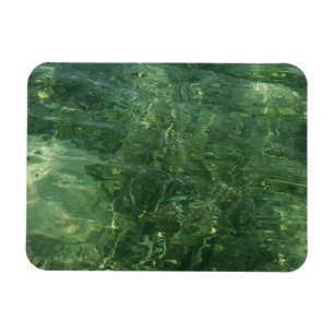 Wasser über Seegras II (Blau und Grün) Foto Magnet
