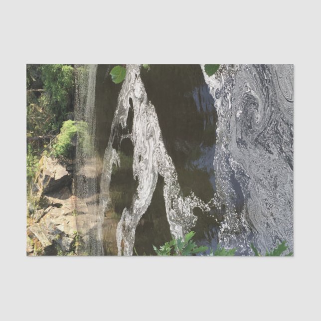 Wasser und Bäume Seidenpapier (Vorderseite)