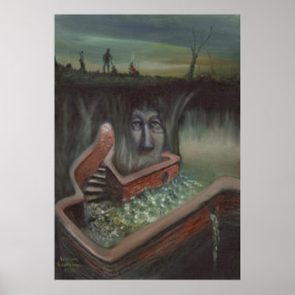 Wasser und Brunnen - Poster