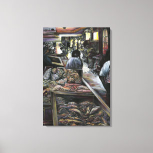 Wasser und doch mit Wüstenwind-Jerusalem geküsst Leinwanddruck