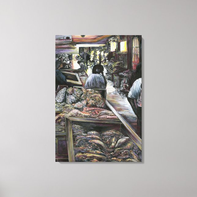 Wasser und doch mit Wüstenwind-Jerusalem geküsst Leinwanddruck (Vorderseite)