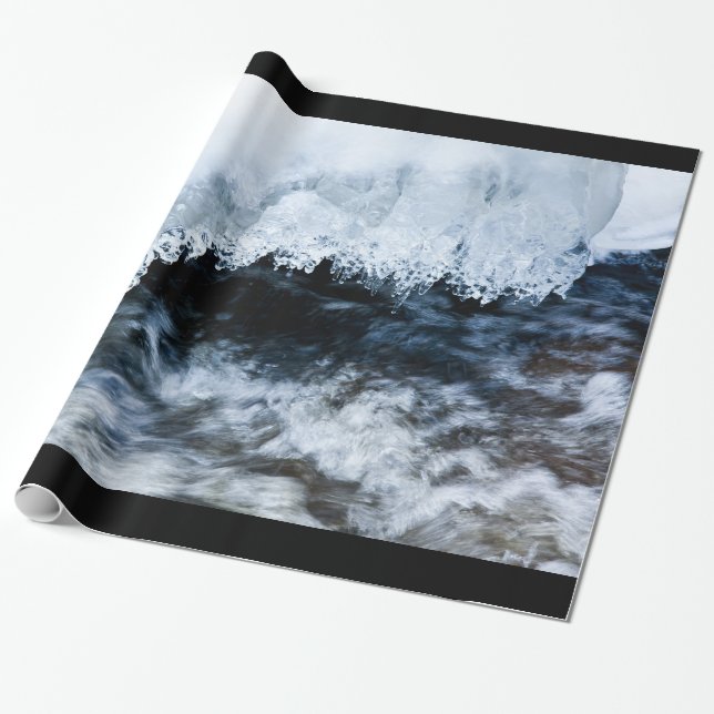 Wasser und Eis Geschenkpapier (Ungerollt)