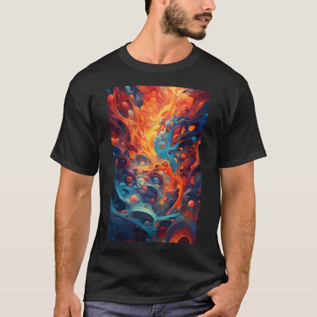 Wasser und Feuer T-Shirt (Vorderseite)