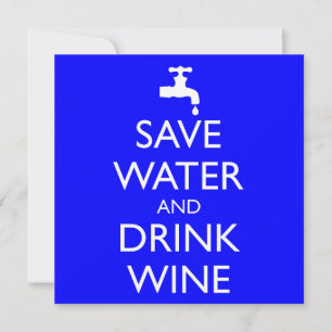 WASSER UND GETRÄNKWEIN gerettet Einladung
