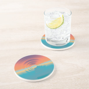 Wasser und Horizont Sandstein Untersetzer