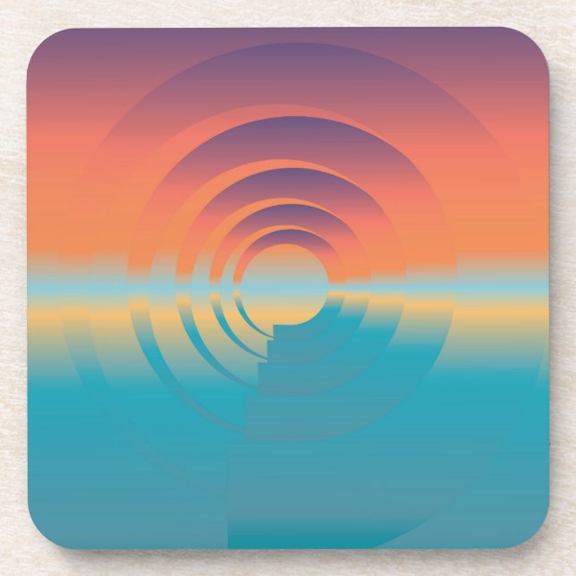 Wasser und Horizont Untersetzer (Vorderseite)