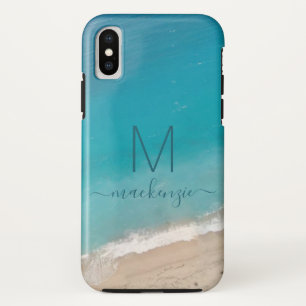 Wasser und Sand mit Aquamarinem Blau Personalisier Case-Mate iPhone Hülle