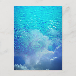 Wasser und Wolken Postkarte