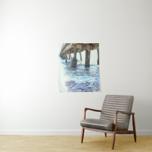 "WASSER UNTER DER BRÜCKE" (50" x 60") Wandteppich