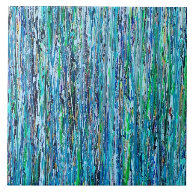 Wasser unter der Brücke 6 x 6 Keramiken Tile Fliese (Vorderseite)