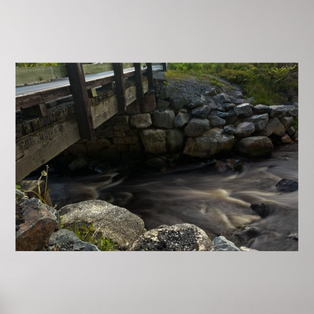 Wasser unter der Brücke - Kunstdruck Poster (Vorne)