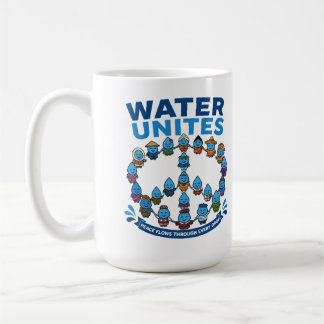 Wasser verbindet: Weltfrieden und Umweltschutz Kaffeetasse