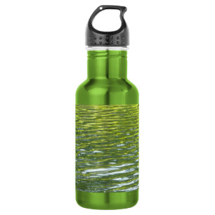 Wasser von Oak Creek Gelb und Grün Naturfoto Edelstahlflasche