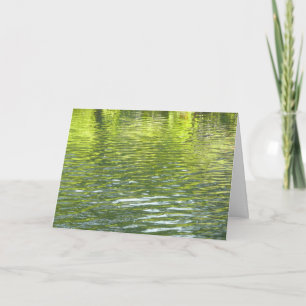 Wasser von Oak Creek Gelb und Grün Naturfoto Karte