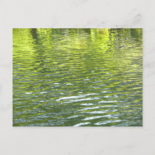 Wasser von Oak Creek Gelb und Grün Naturfoto Postkarte