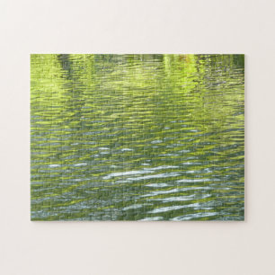 Wasser von Oak Creek Gelb und Grün Naturfoto Puzzle