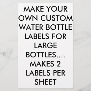 WASSER-/WEINFLASCHENETIKETTIEREN FÜR GROSSE FLASCH FLYER