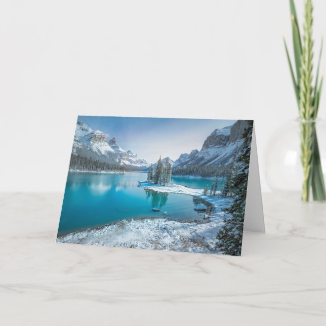 Wasser | Winter Jasper National Park, Kanada Karte (Vorderseite)