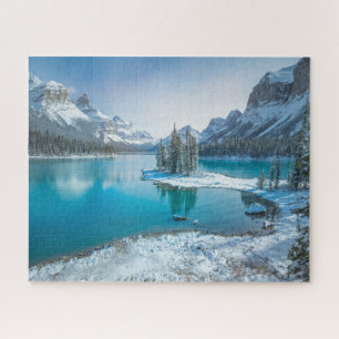 Wasser   Winter Jasper National Park, Kanada Puzzle