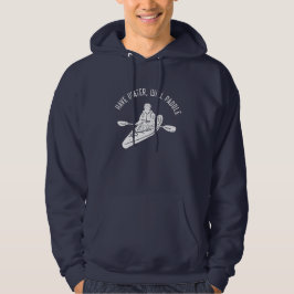 Wasser wird Paddeln gestörten Stil Kayak Hoodie