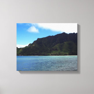 Wasser zum Berg Foto als Leinwanddruck