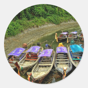 Wasserachse Runder Aufkleber