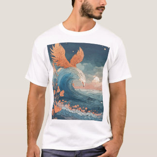 Wasseradler Weißer T - Shirt - Stolz