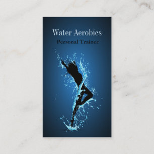 Wasseraerobics-berufliche persönliches visitenkarte