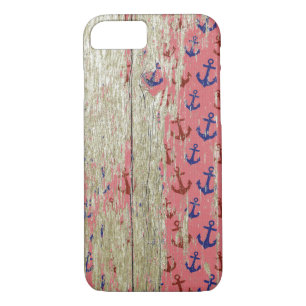 Wasseranker und rustikales Holz Case-Mate iPhone Hülle