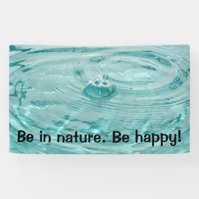 Wasserarme sind in der Natur Banner (Horizontal)