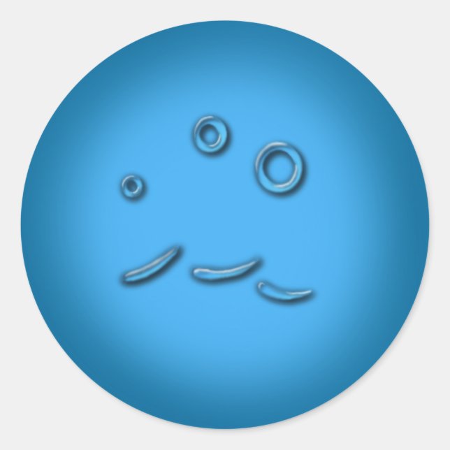 Wasseraufkleber Runder Aufkleber (Vorderseite)