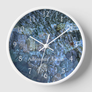 Wasserbach Steine Kieselstrand Wasserbach Uhr