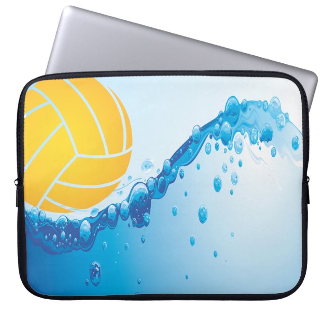 Wasserball-Entwurf Laptopschutzhülle (Vorderseite)