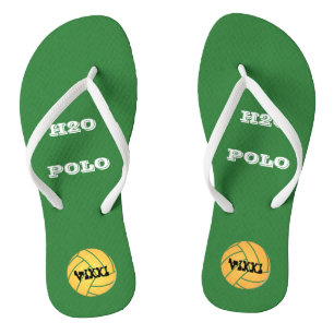 Wasserball-Füße redigieren Initialen Flip Flops