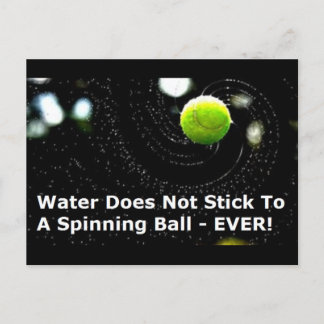 Wasserball-Postkarte - Flat Earth Meme Postkarte
