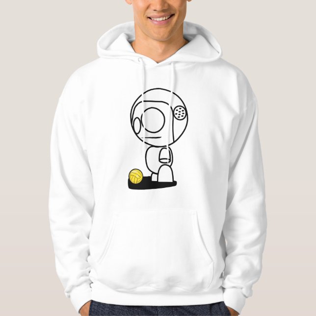 Wasserball-Spieler-Charakter Hoodie
