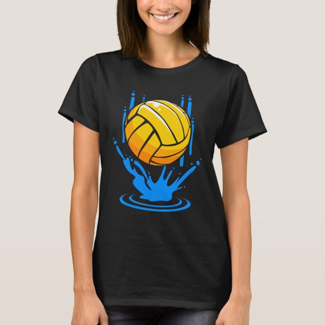 Wasserball-Team-Wassersportpool T-Shirt (Vorderseite)