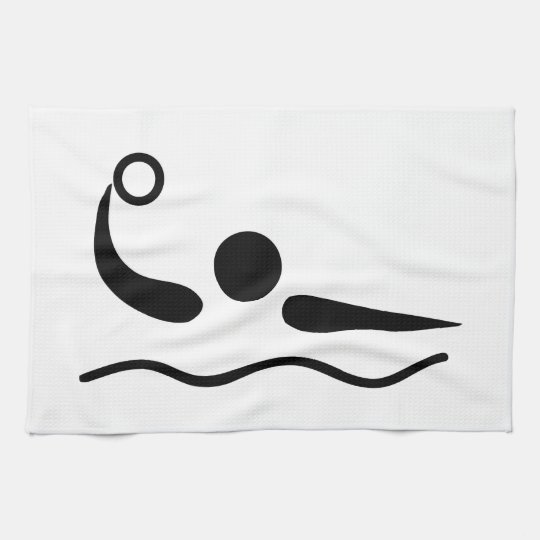 Wasserball Waterpolo Piktogramm Handtuch Zazzle At