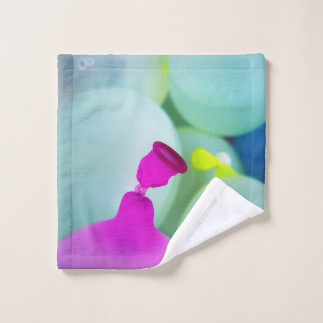 Wasserballons Badhandtuch Set (Waschlappen)